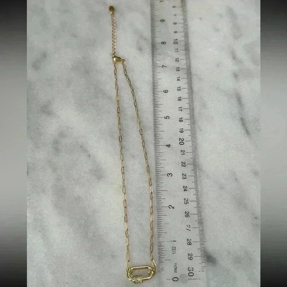 Gold Chain Crystal Horse Bit Chunky Necklace 

Brand New - Picture 5 of 5